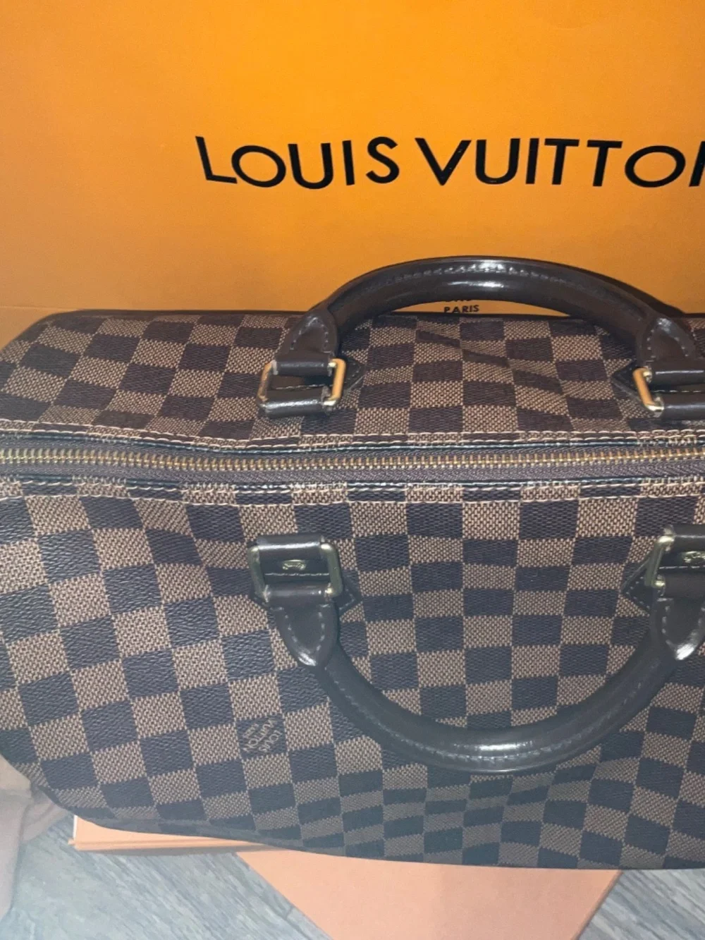 Louis Vuitton Damier Ebene Speedy 35 Authentic